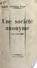 Une société anonyme