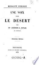 Une voix dans le désert