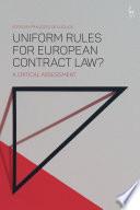 Uniform Rules for European Contract Law?