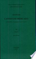Union Academique Internationale Bulletin du Cange Archivvm Latinitatis Medii Aevi