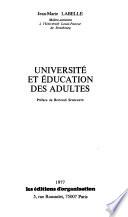 Université et éducation des adultes