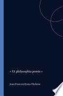 « Ut philosophia poesis »