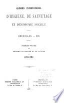 v. Séances d'ouverture et de clôture. Hygiène
