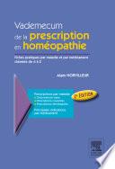 Vademecum de la prescription en homéopathie