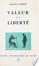Valeur et liberté