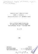 Variation linguistique dans l'espace