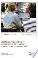 Variation linguistique et enseignement des langues