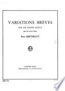 Variations bréves