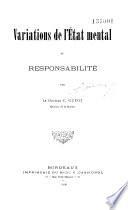 Variations de l'état mental et responsabilité