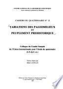 Variations des paléomilieux et peuplement préhistorique