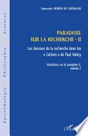 Variations sur le paradoxe