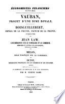 Vauban, Projet d'une dîme royale
