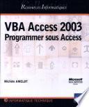 VBA Access 2003