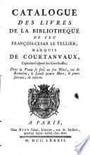 Veilingcatalogus, boeken F.C. le Tellier Courtanvaux, 4 maart e.v. 1782