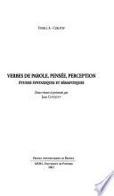 Verbes de parole, pensée, perception
