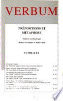 Verbum : revue de linguistique publiée par l'Université de Nancy II.