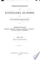 Verhandelingen der Koninklijke Akademie van Wetenschappen te Amsterdam, Afdeeling Natuurkunde