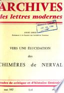 Vers une élucidation des Chimères de Nerval