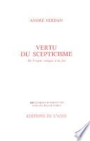 Vertu du scepticisme