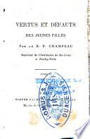 Vertus et défauts des jeunes filles