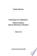Vestiges et vertiges