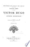 Victor Hugo annees d'enfance 3e.ed