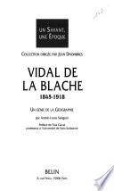 Vidal de La Blache, 1845-1918