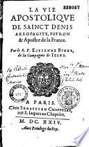 Vie apostolique de sainct Denis aeropagite