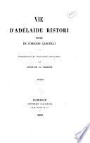 Vie d'Adélaide Ristori