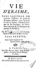 Vie d'Erasme