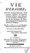 Vie d'Erasme