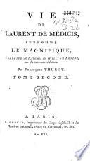 Vie de Laurent de Médicis, surnommé le Magnifique