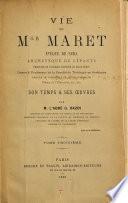 Vie de Mgr. Maret