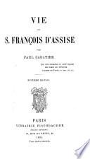 Vie de S. François d'Assise