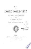 Vie du Compte Rostopchine
