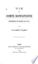 Vie du comte Rostopchine