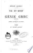 Vie et mort du génie grec
