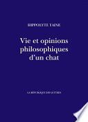 Vie et opinions philosophiques d'un chat