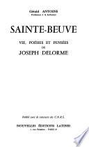 Vie poésies et pensées de Joseph Delorme
