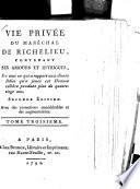 Vie privée du maréchal de Richelieu