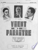 Vient de paraître