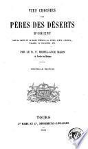 Vies choisies des Peres des deserts d'Orient