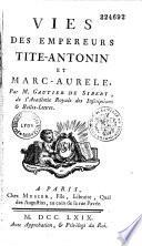 Vies des empereurs Tite-Antonin et Marc-Aurèle