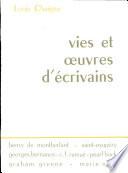 vies et oeuvres d'ecrivains