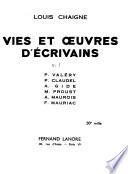 Vies et œuvres d'écrivains