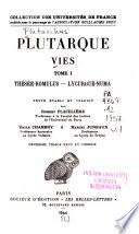 Vies: Thésée. Romulus. Lycurgue. Numa. 2. tirage revue et corrigé, 1964