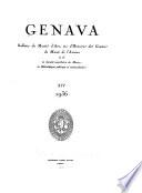Ville de Genève; bulletin du Musee d'art et d'histoire