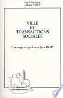 Ville et transactions sociales