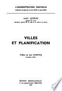 Villes et planification
