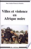 Villes et violence en Afrique noire